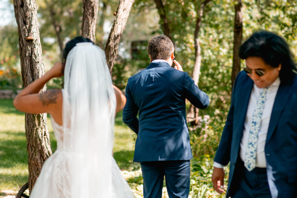 meghan and mike first look with brothers